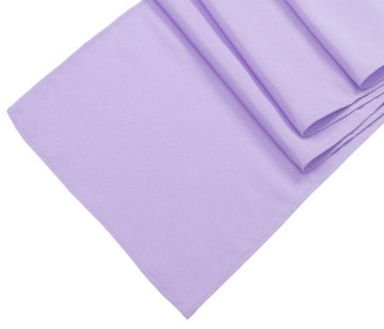 Lavender Polyester Runner Events Delivered By Utah Chair Rental