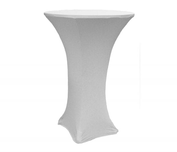 Silver Spandex Cocktail Linen