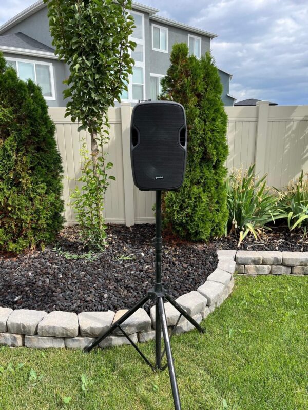 Battery Powered Sound System With Microphone & Bluetooth